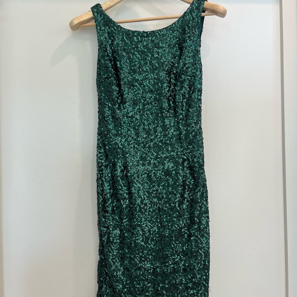 Emerald green SD sequin dress